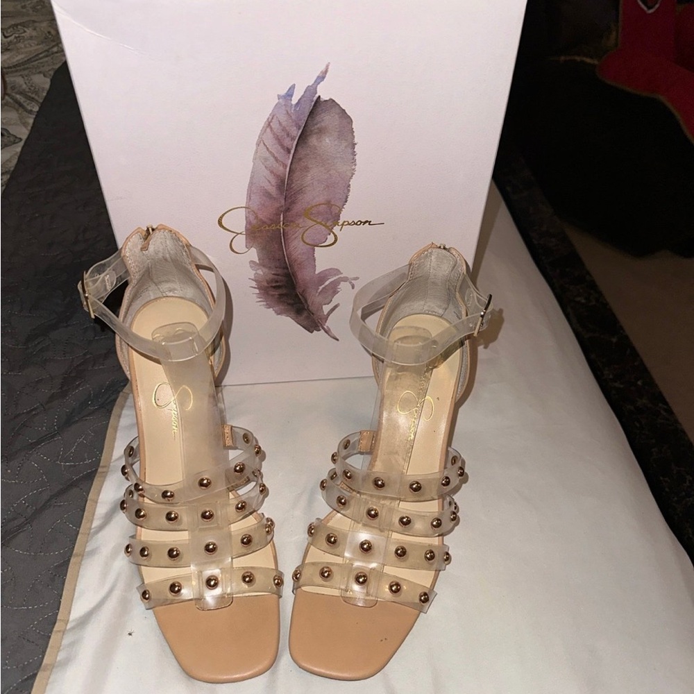 Jessica Simpson Tan Studded Women's Sandals